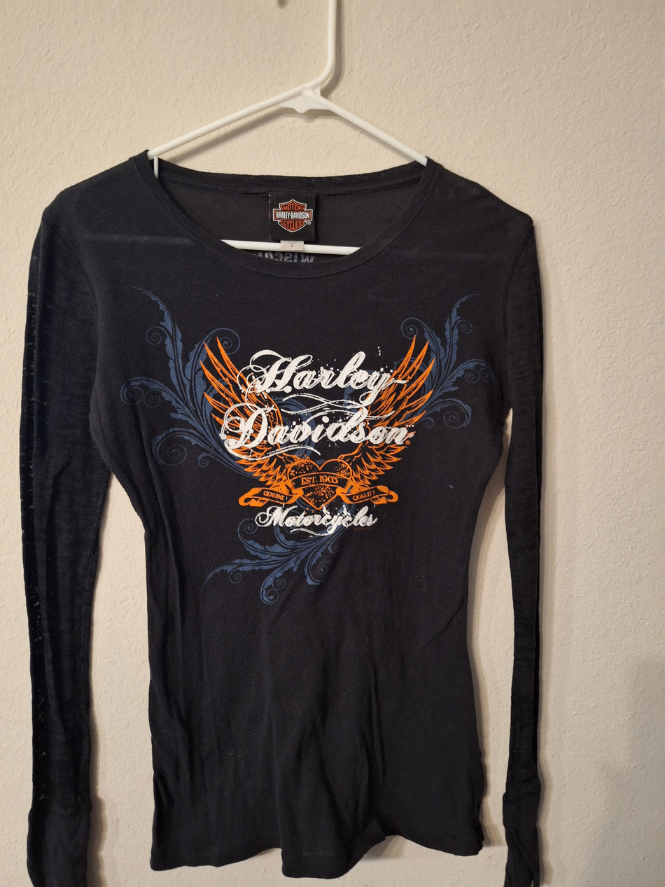 Harley Davidson Women's Size S Long Sleeve Shirt