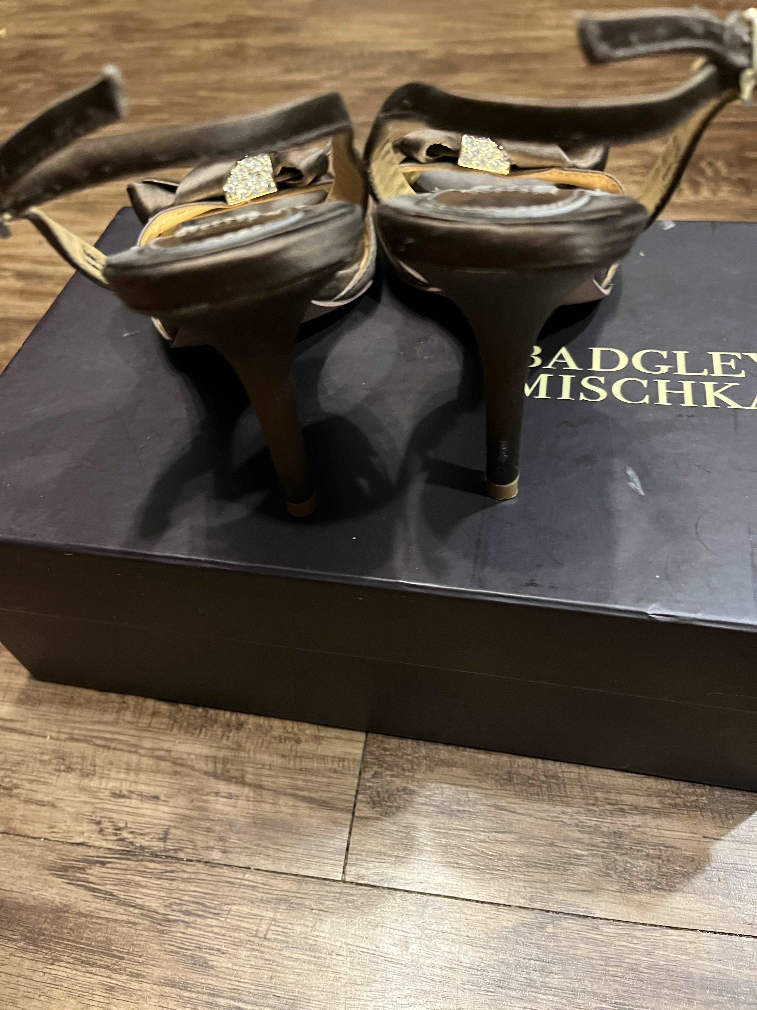 Badgley Mischa “Omar” Satin, open-toe, Slingback-Size 7.5-SaveEZ