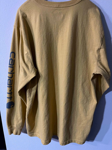 Carhartt Long Sleeve Logo Shirt. Size XL-SaveEZ