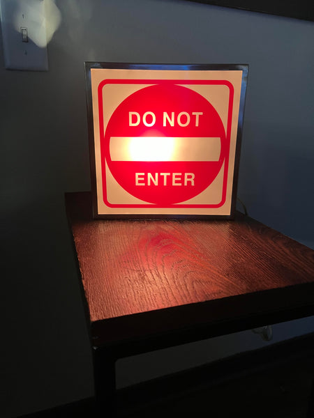 Do Not Enter Lighted Novelty sign- Zshop Zshop