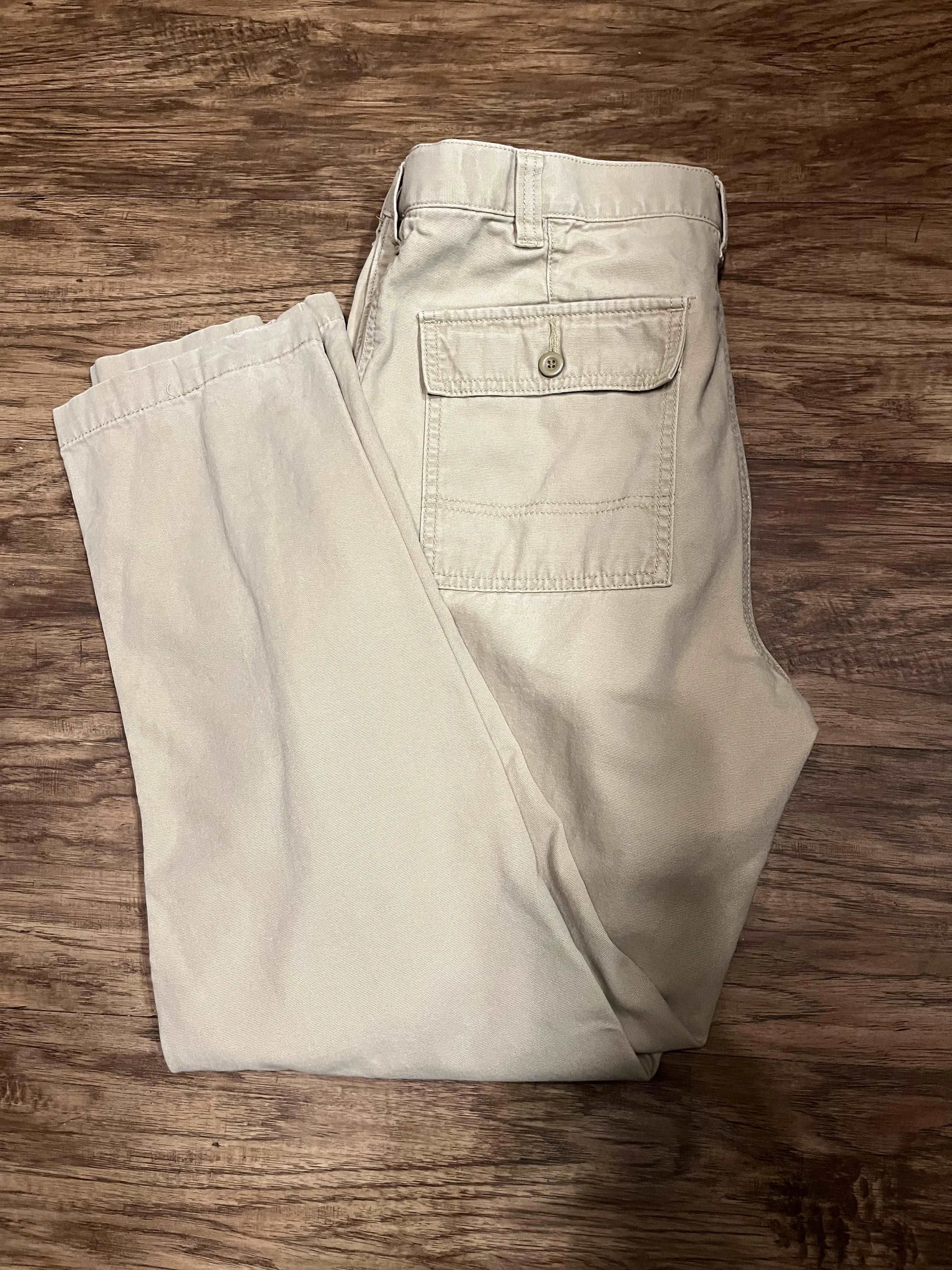 Dockers 03 Classic Mens 34X32 Khaki Pants with side zip pocket-SaveEZ Zshop