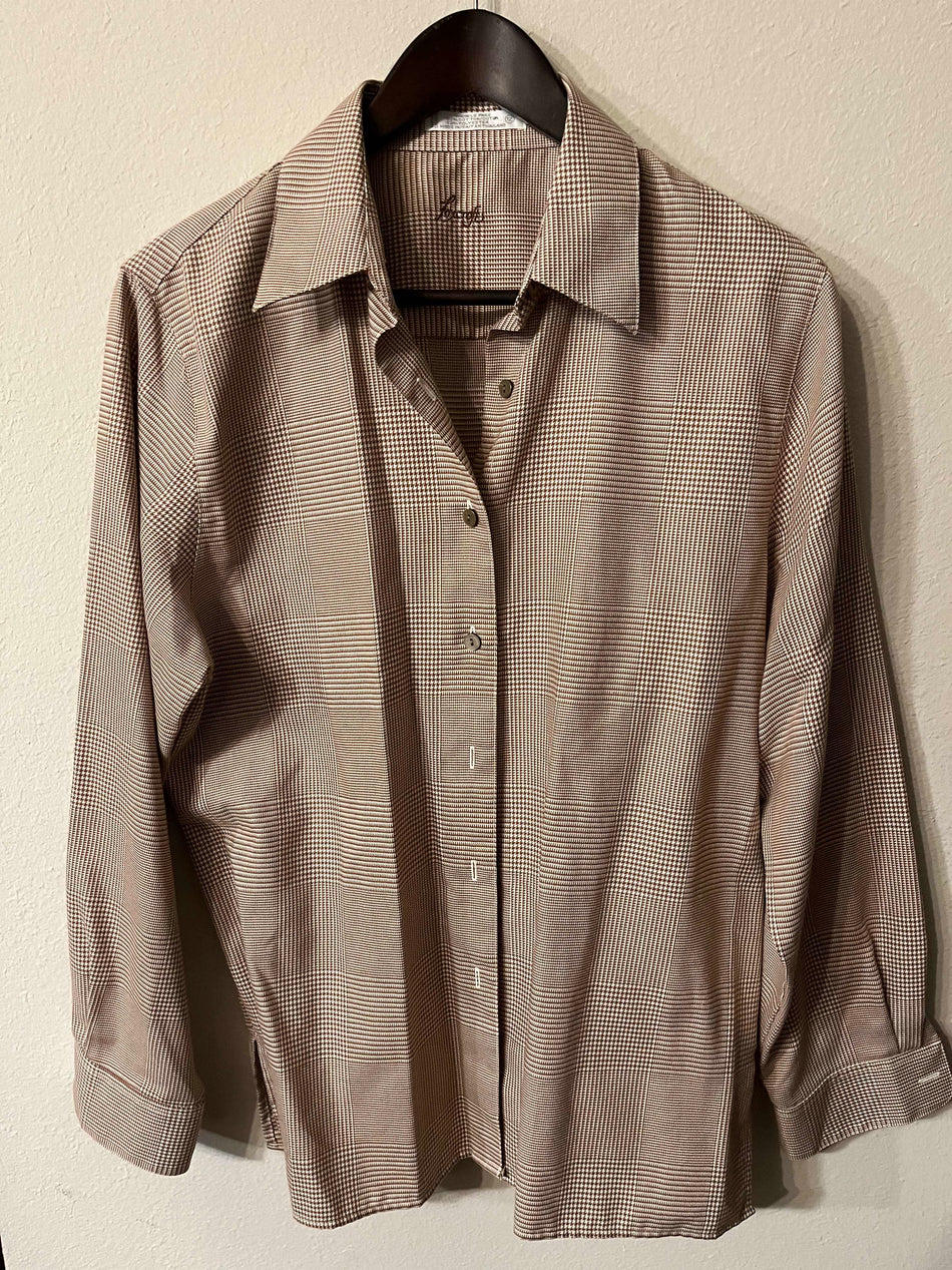 Foxcroft Women's Button Down Top Size 12-Zshop