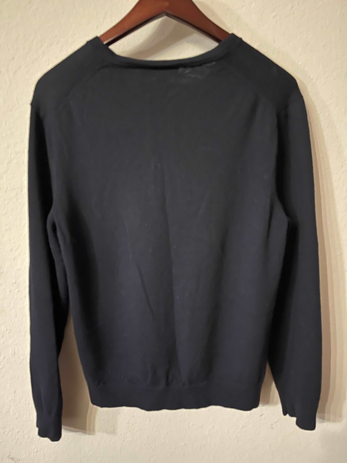 Calvin Klein Extra Fine Italian Morino V Neck Sweater Men's Size Large -SaveEZ