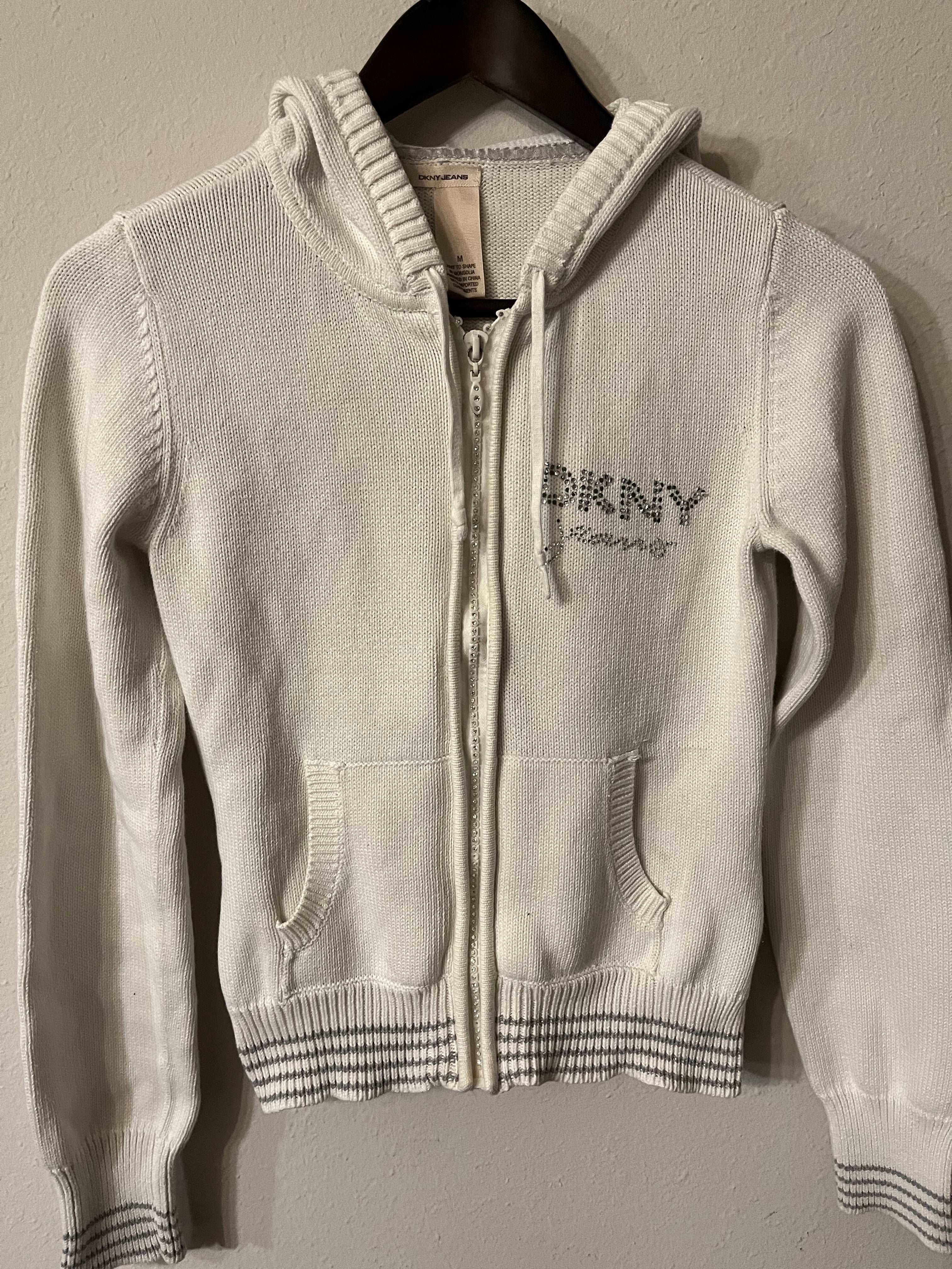 DKNY Zip Up Hoodie Size M-SaveEZ