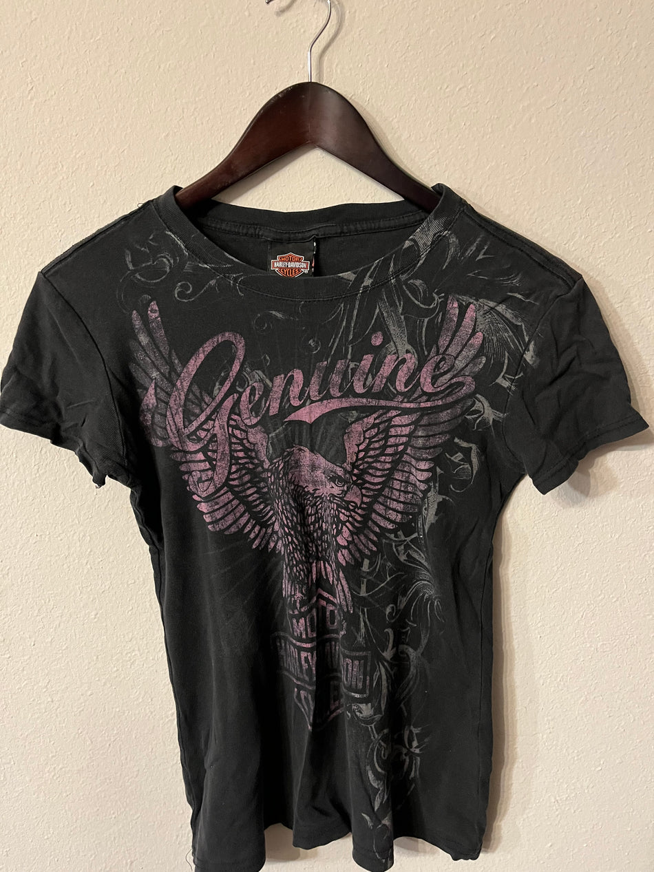 Harley Davidson "Genuine"w Eagle T Shirt Size S-SaveEZ