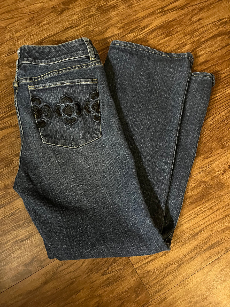 White House Black Market Blanc Women's Size 8 Jean-Zshop