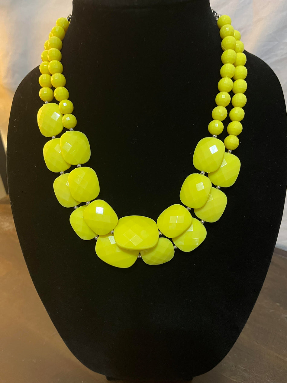 Yellow Double Necklace- SaveEZ