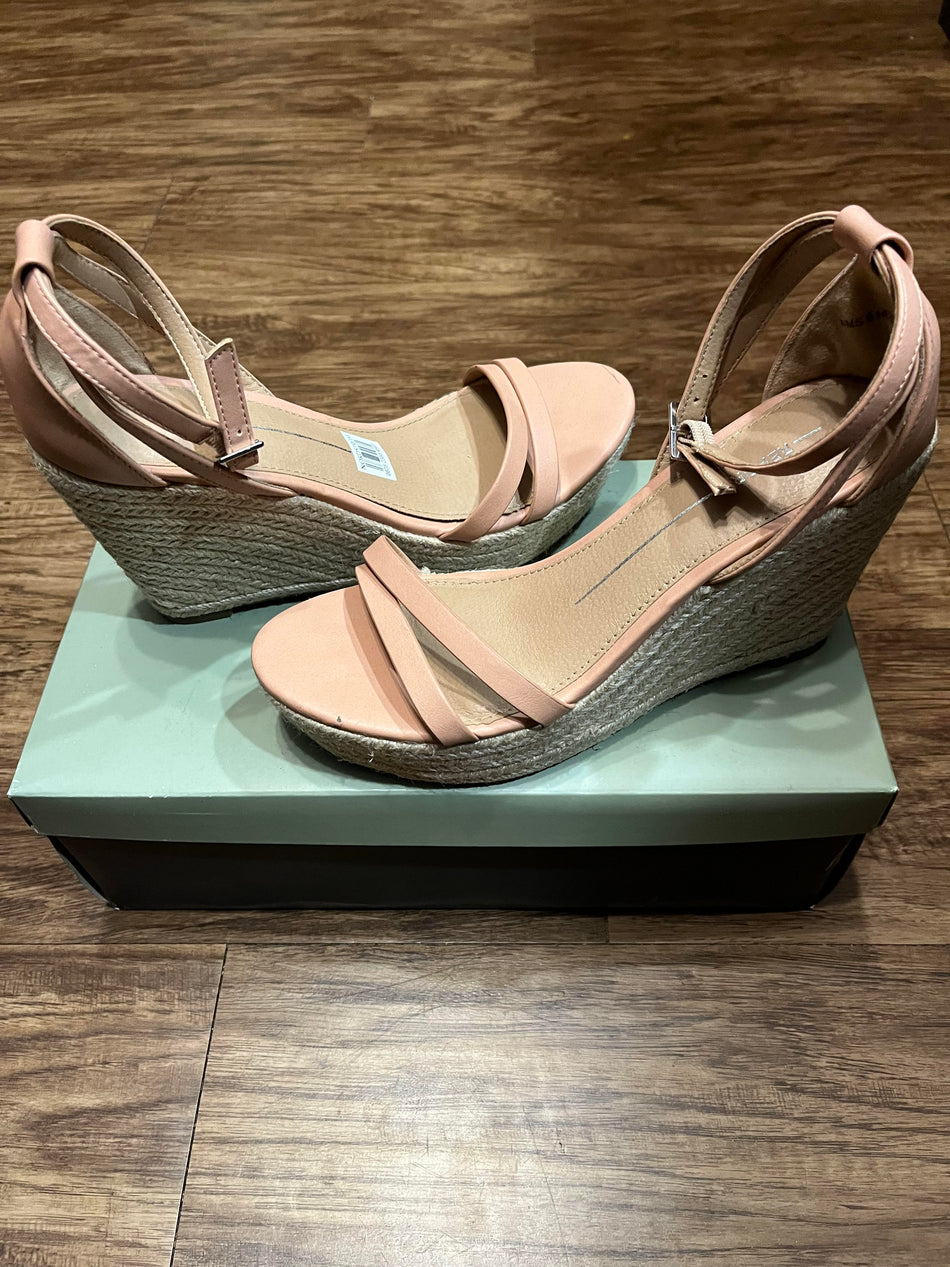 Report Wedge Sandles with Weaved Heels-Size 9- Save EZ