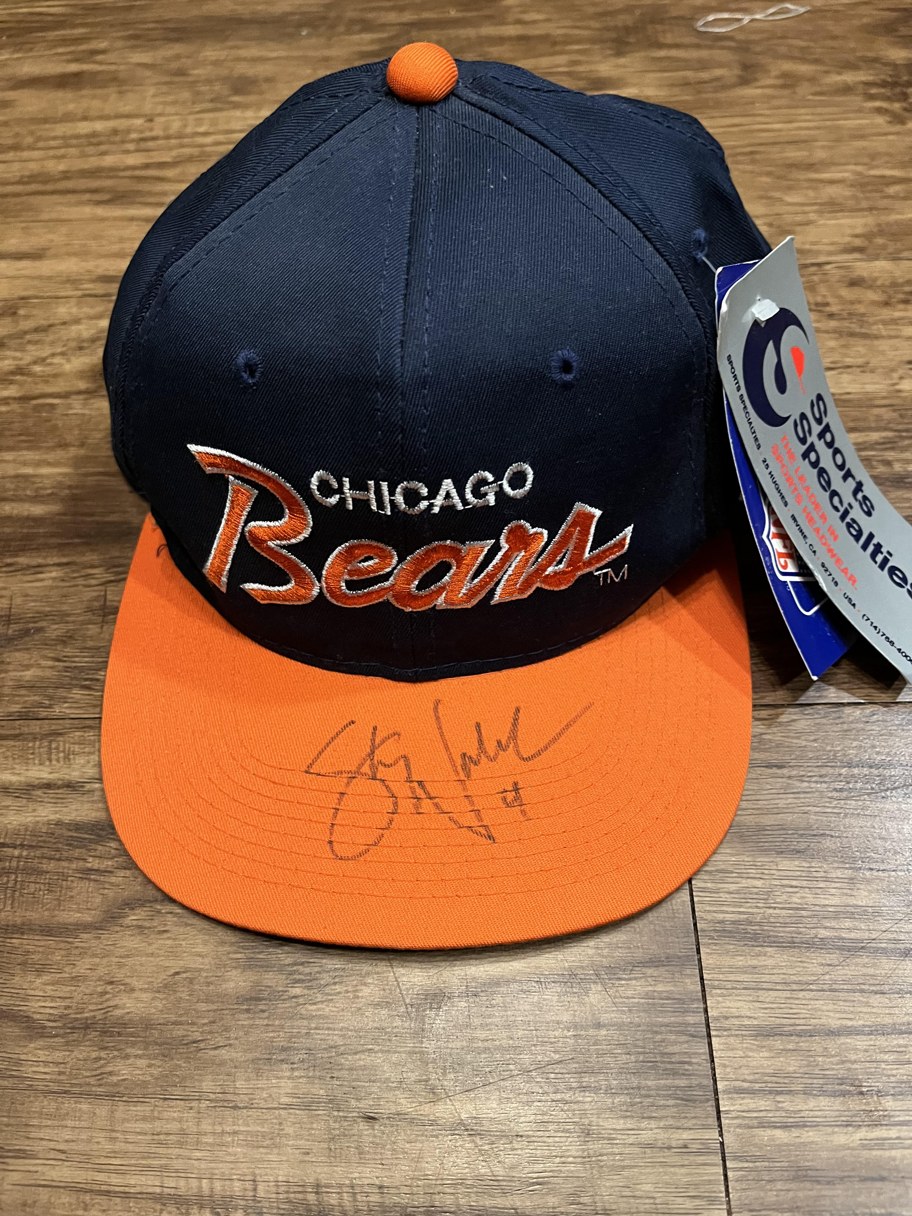 1985 Vintage Chicago Bears Autographed Hat