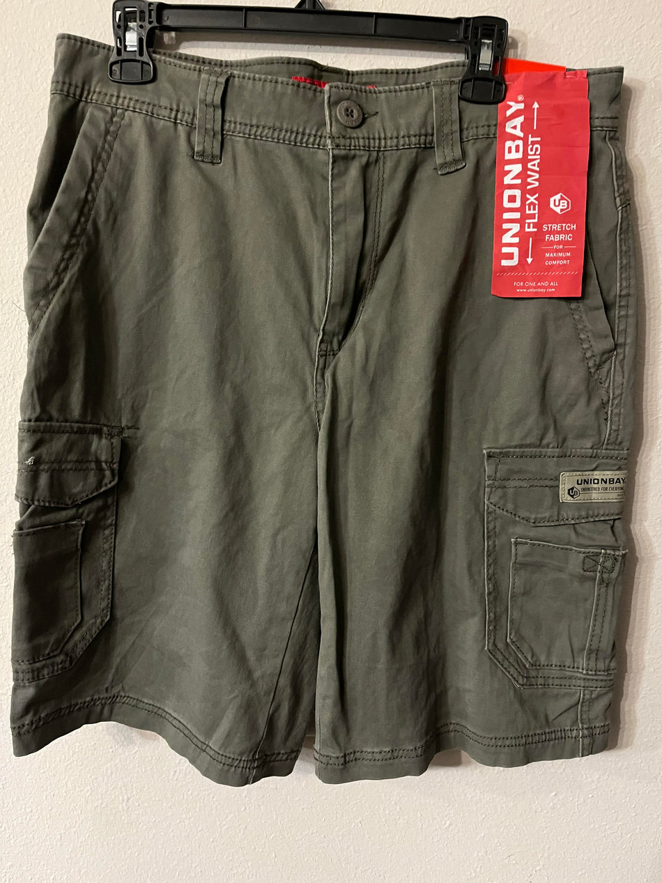 Union Bay Mens Size 34w Military Color Cargo Short-SaveEZ