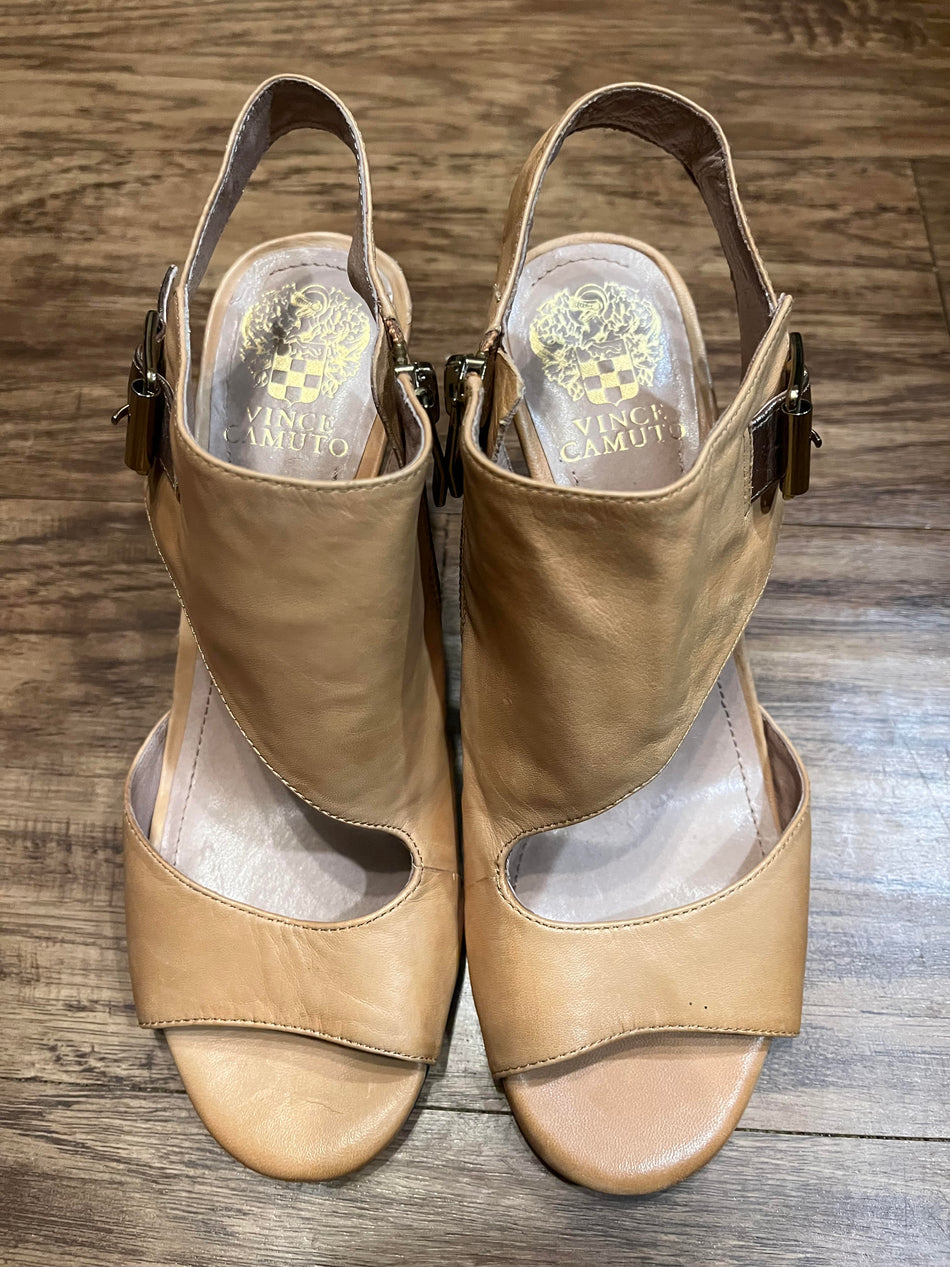 Vince Camuto Size 7.5 Wedge. Buckle Heel-SaveEZ