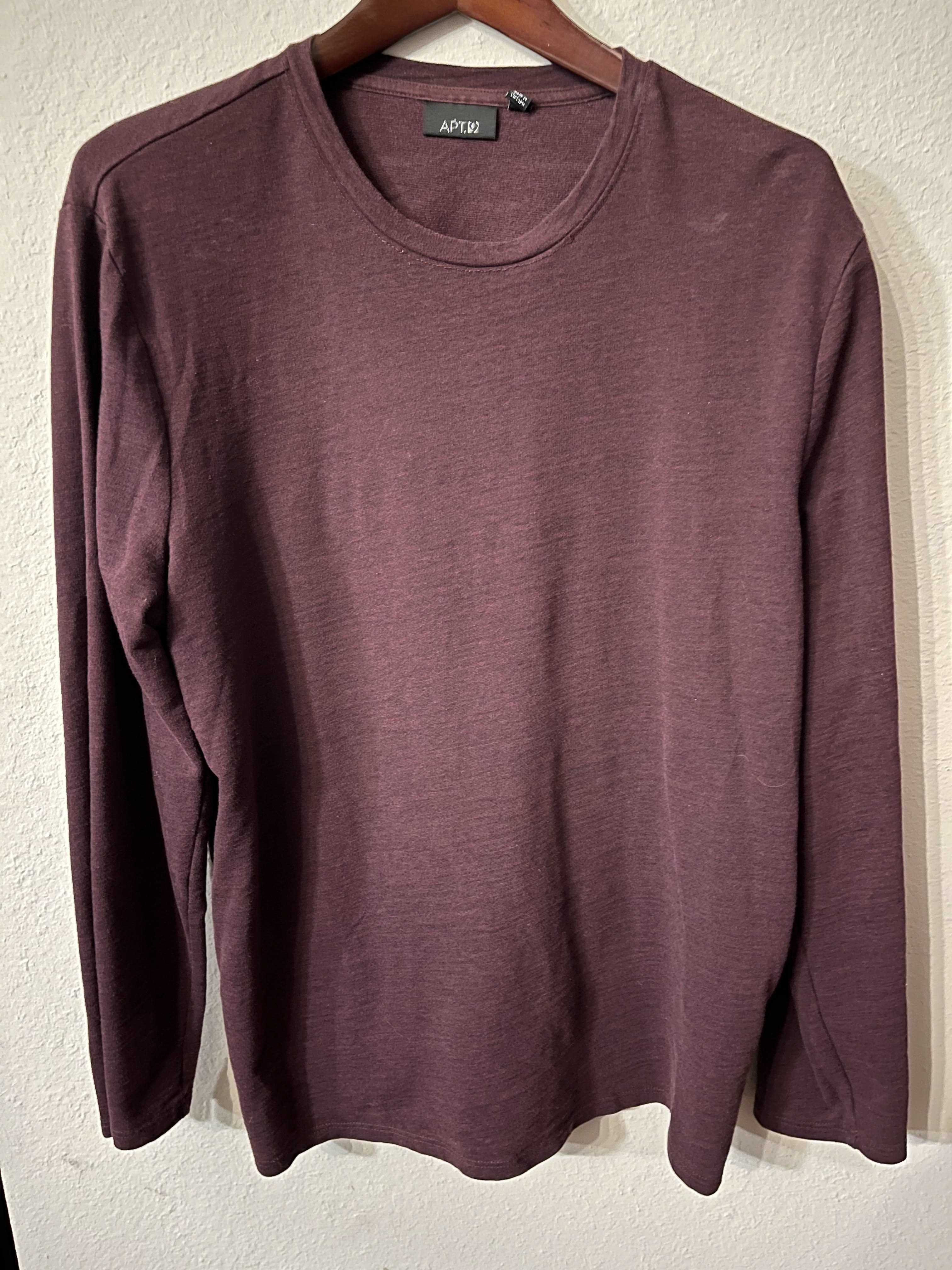 Apt 9. Men's Crew Neck Long Sleeve Shirt Size L-SaveEZ