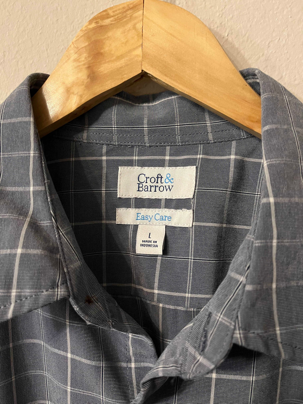 Croft & Burrow Short Sleeve Button Shirt-Size L-SaveEZ