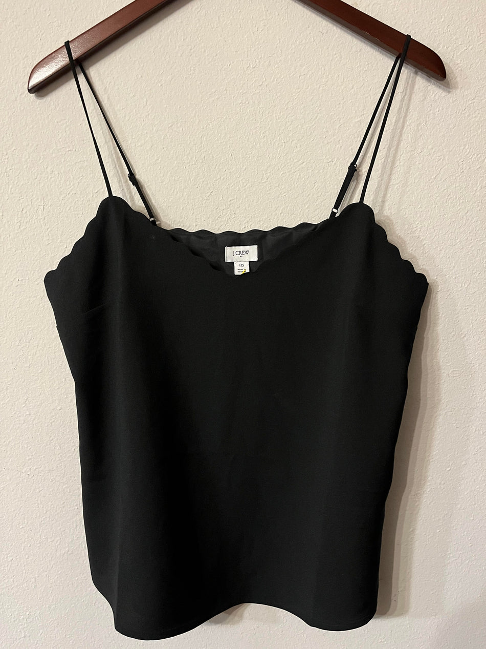 J Crew Black Camisol Top Size 10 -SaveEZ