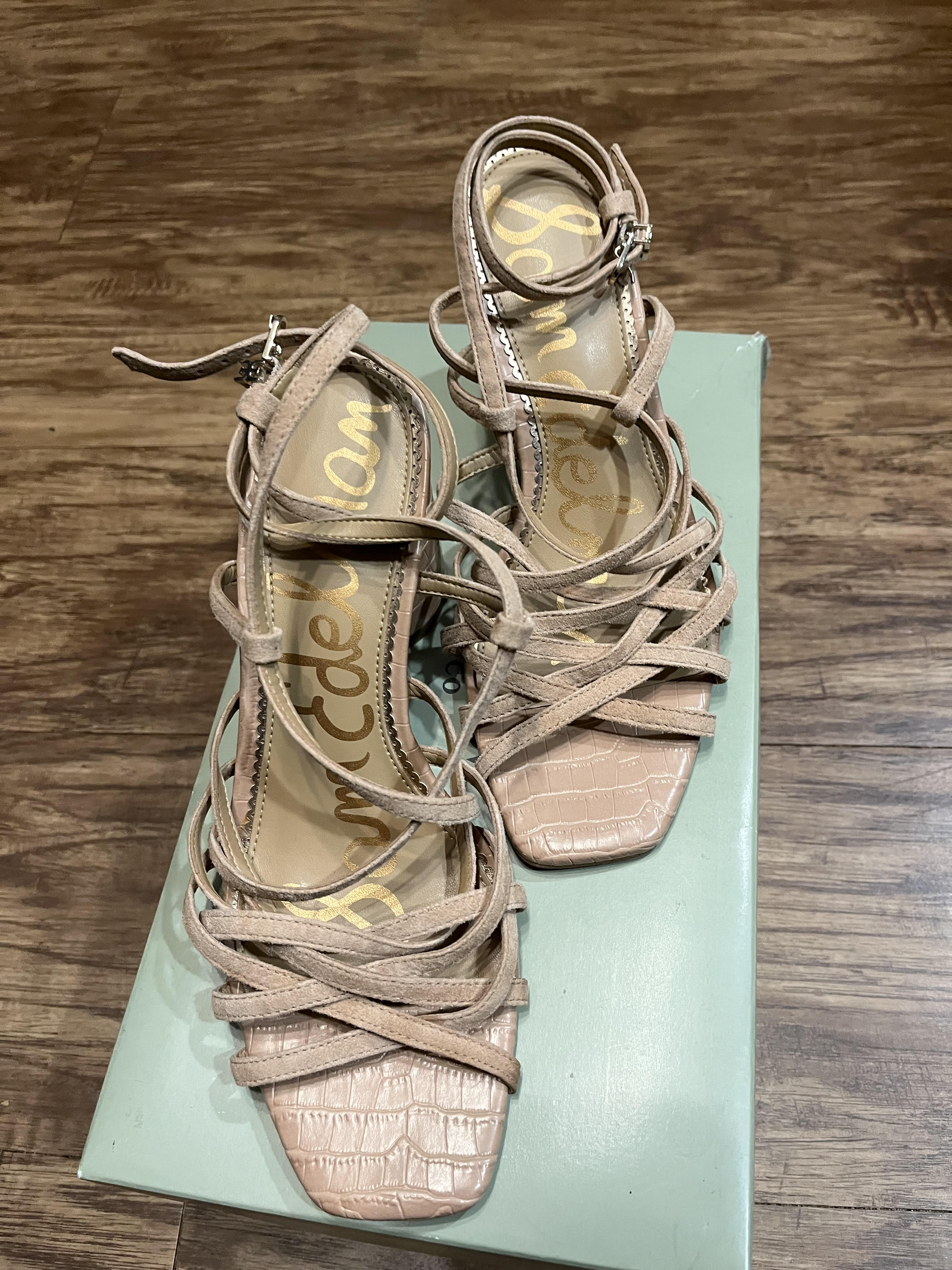 Sam Edelman Strappy with Daffodil Reptile Heels