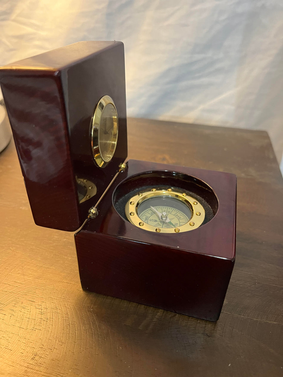 Vintage Desk Compass Clock-SaveEZ