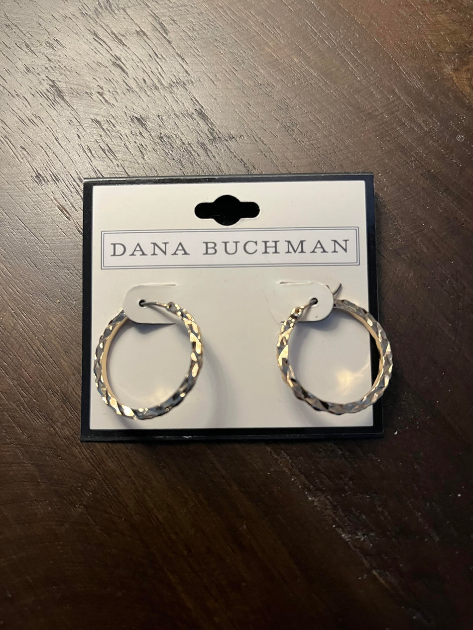 Dana Buchman Gold Earrings- NWT