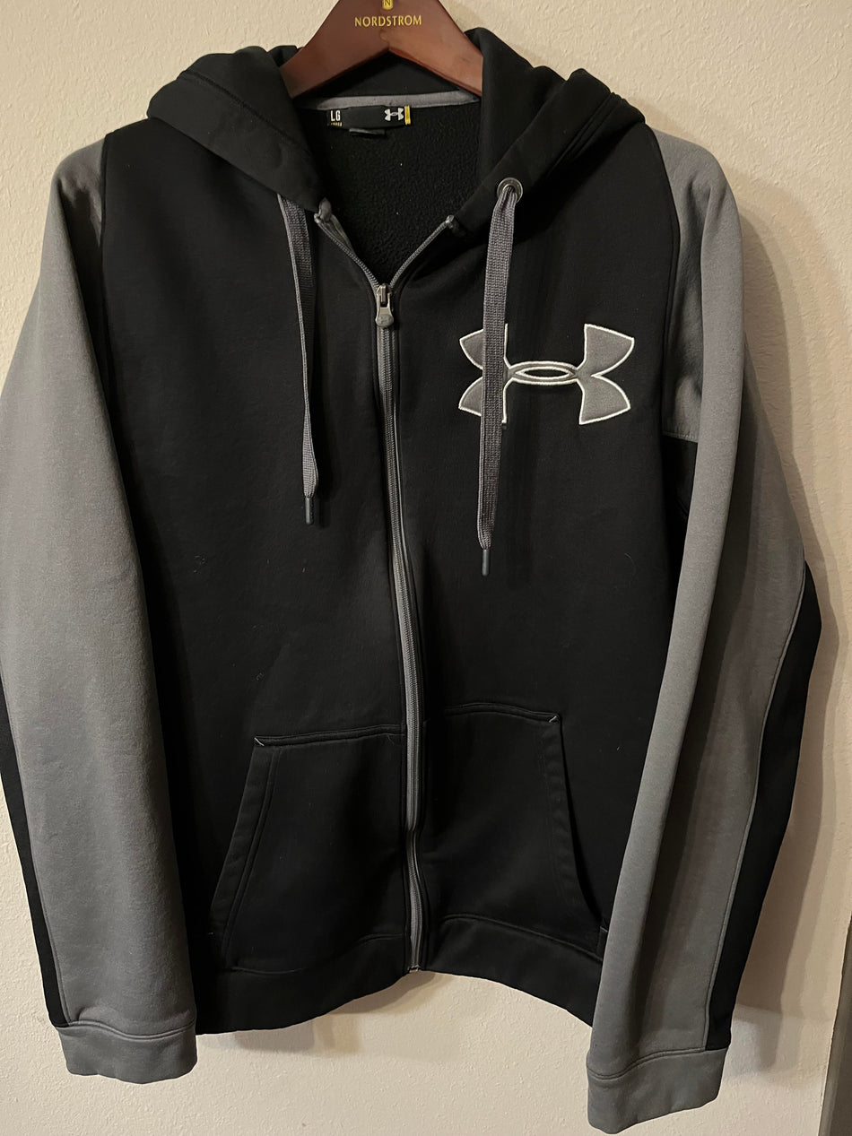 Under Armour Men's Large Storm Sweat Shirt Zipper Hoodie-SaveEZ