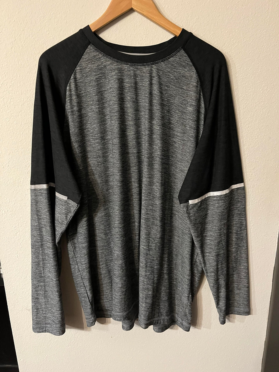 MTA Sport Long Sleeve T Shirt with Reflective Sleeve Bands- SaveEZ