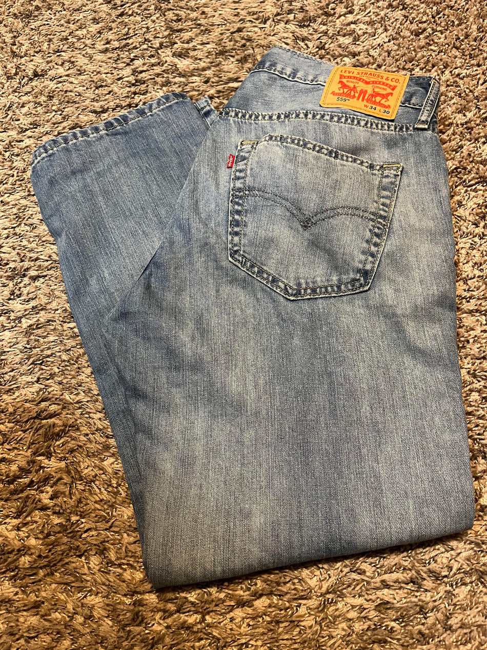 Levi's 559 Jeans Loose Fit Size 34X30  -SaveEZ SaveEz.com