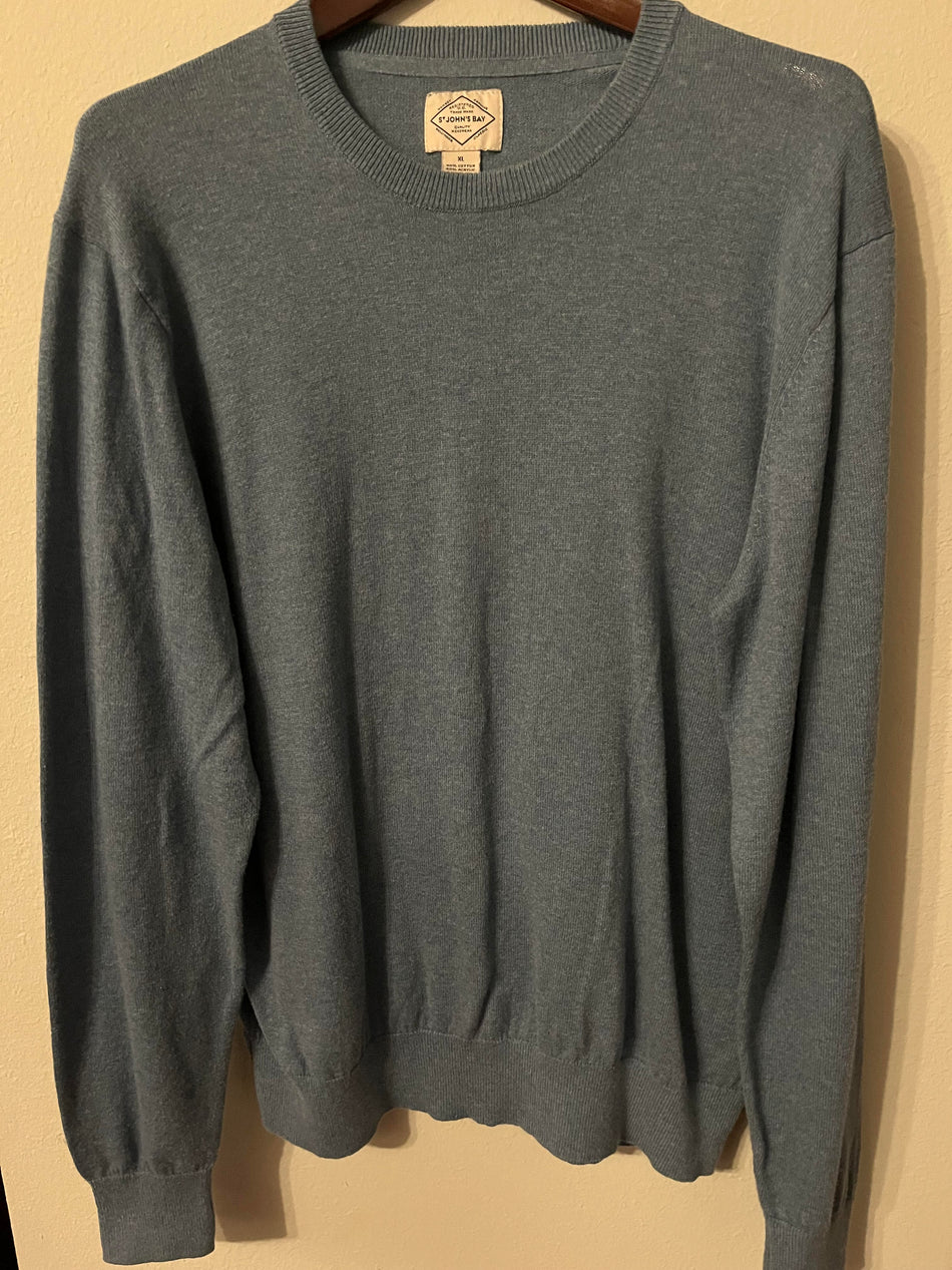 St Johns Bay Gray Sweater Size L-SaveEZ